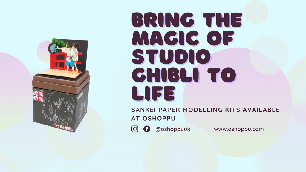 Bring the Magic of Studio Ghibli to Life with Sankei's Paper Modelling Kits - Now Available at oshoppu!