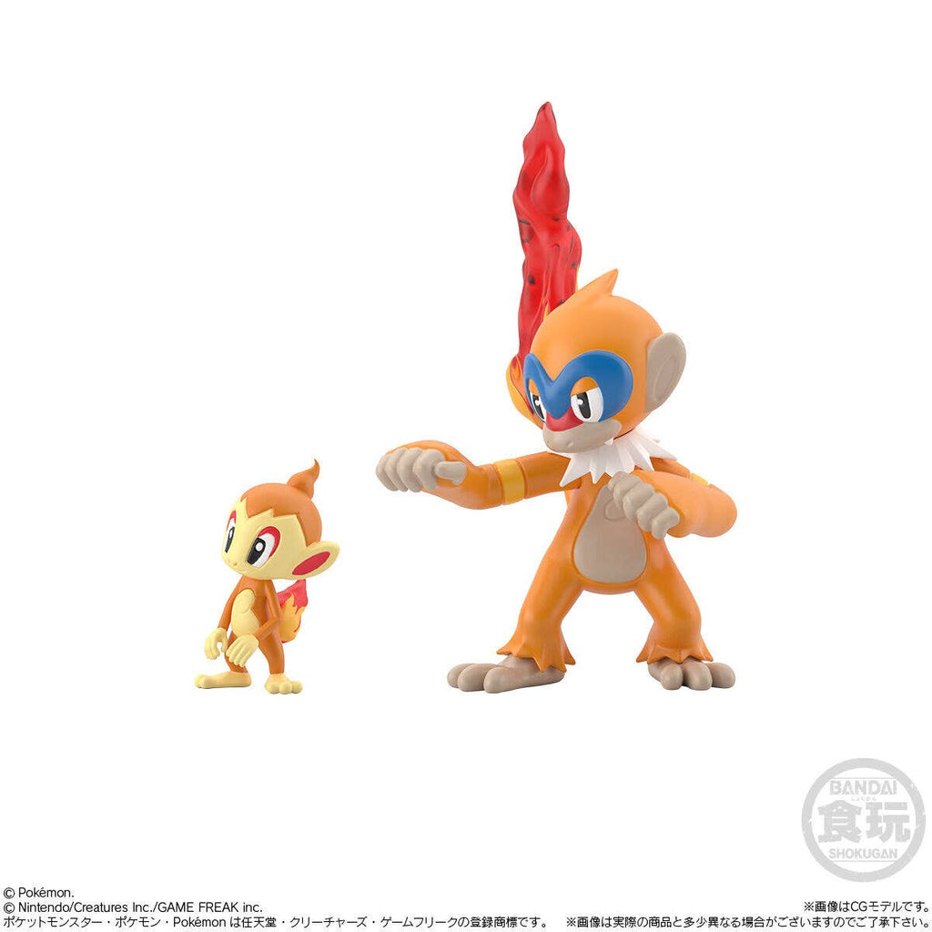 Bandai Chimchar & Monferno Pokemon Scale World Sinnoh Region 19