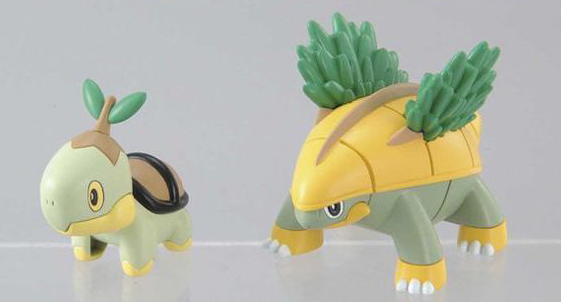 Bandai Turtwig Evolution Set Pokemon Plamo