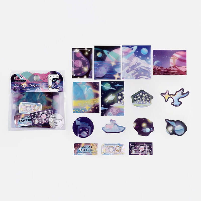 BGM Decorative Stickers Transparent 'Universe' Sticker Flakes