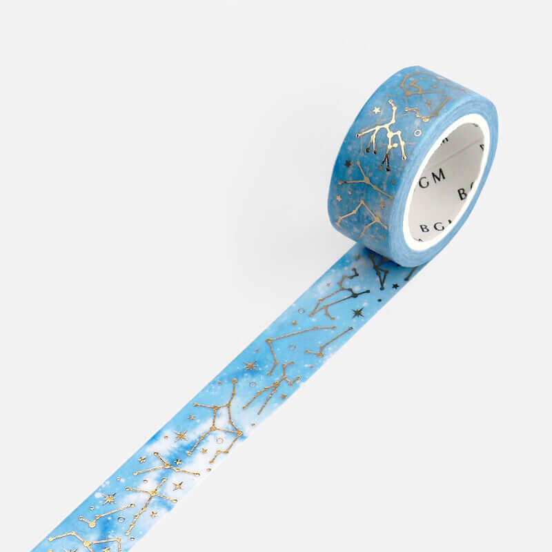BGM Decorative Tape Blue Sky Constellation Washi Tape