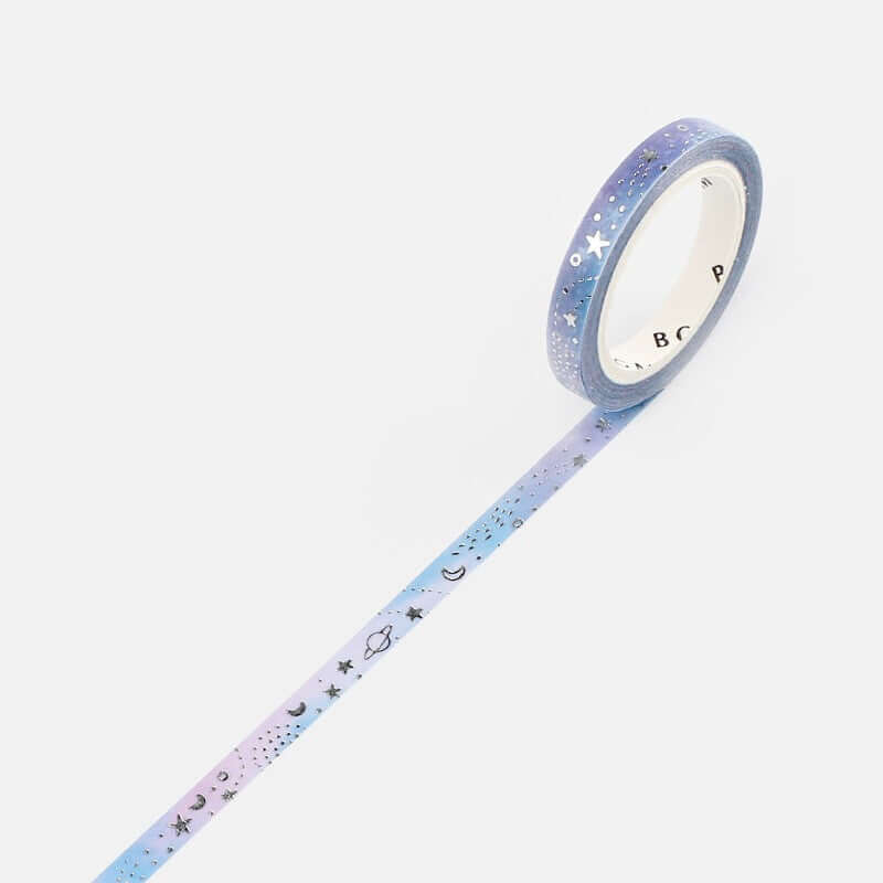 BGM Decorative Tape Galaxy Washi Tape with Silver Foil