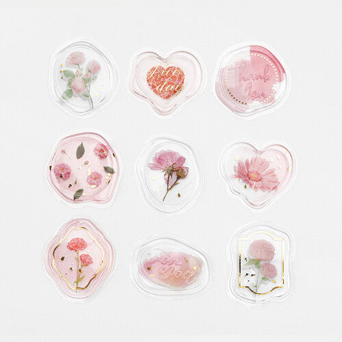 BGM Flower Jewel Box Wax Seal Style Stickers [BGM]