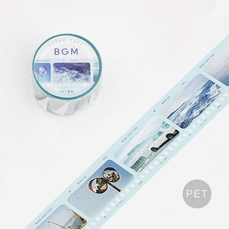 BGM PET Tape Blue Film Pattern PET Tape