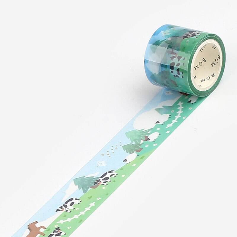 BGM PET Tape PET Storybook Farm Pattern Tape