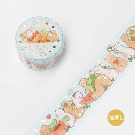 Tape - Christmas Cat and Animal Washi Tape Set (4 Rolls)