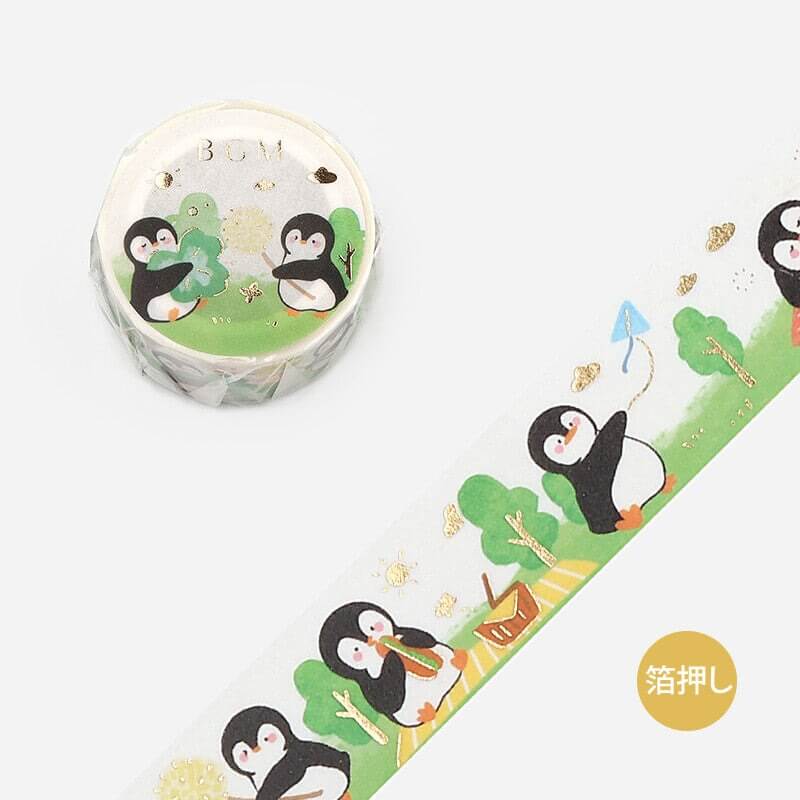 BGM Washi Tape Penguin Picnic Washi Tape
