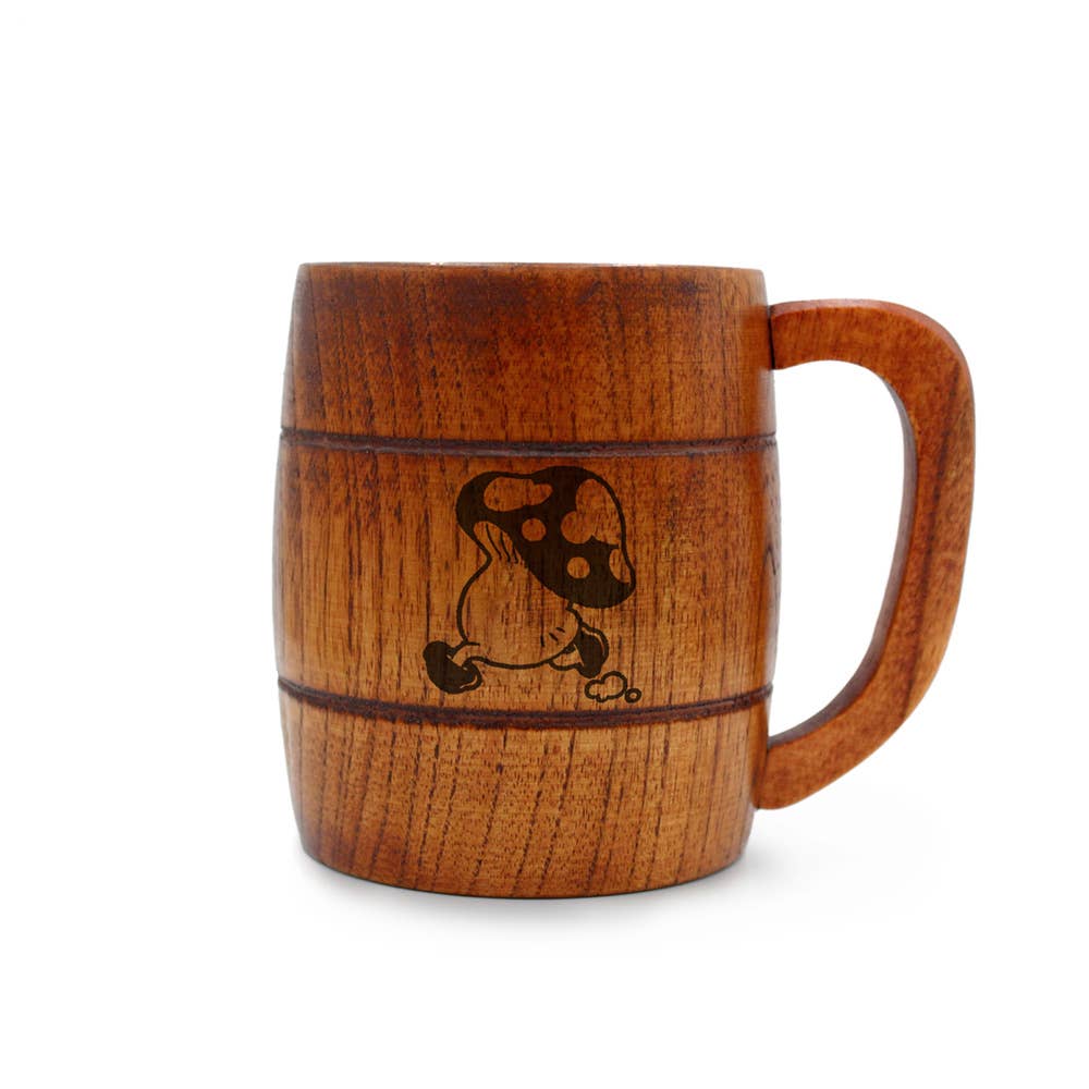 Cospa Walking Mushroom Barrel-Shaped Wooden Mug [Delicious in Dungeon]