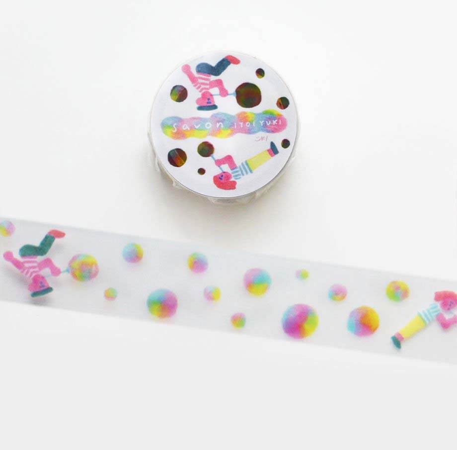 Cozyca Products Decorative Tape Itoi Yuki Transparent Bubbles Masking Tape