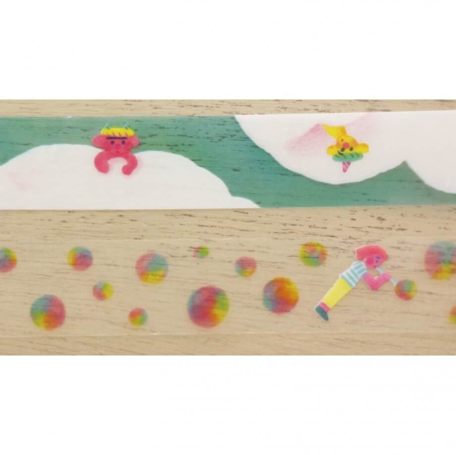 Itoi Yuki Transparent Oni Masking Tape Cozyca Products Itoi Yuki has joined forces with the high quality brand Cozyca Products to produce a beautiful line of masking tapes. This Oni tape is transparent and made of cellophane that can easily be torn by han
