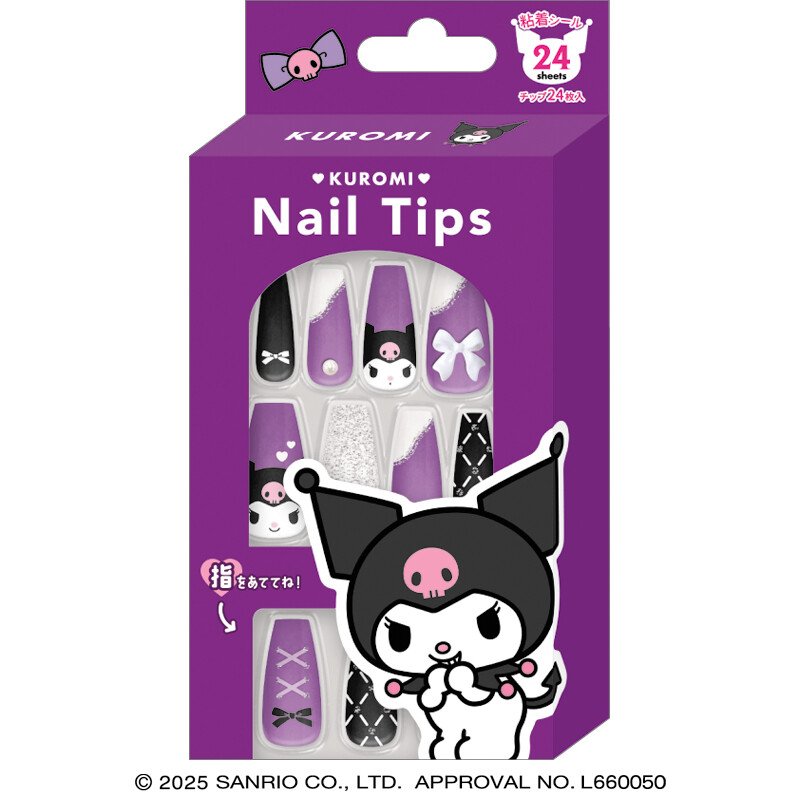 Crux Sanrio Characters Nail Tips [Kuromi]
