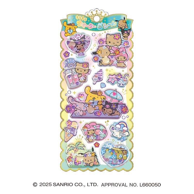 Crux Sanrio Characters Sparkling Water-in Seal [Character Mix/Suntan Summer]