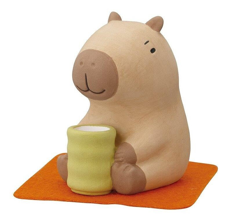 Decole Capybara Tea Time Concombre Decole Ornament