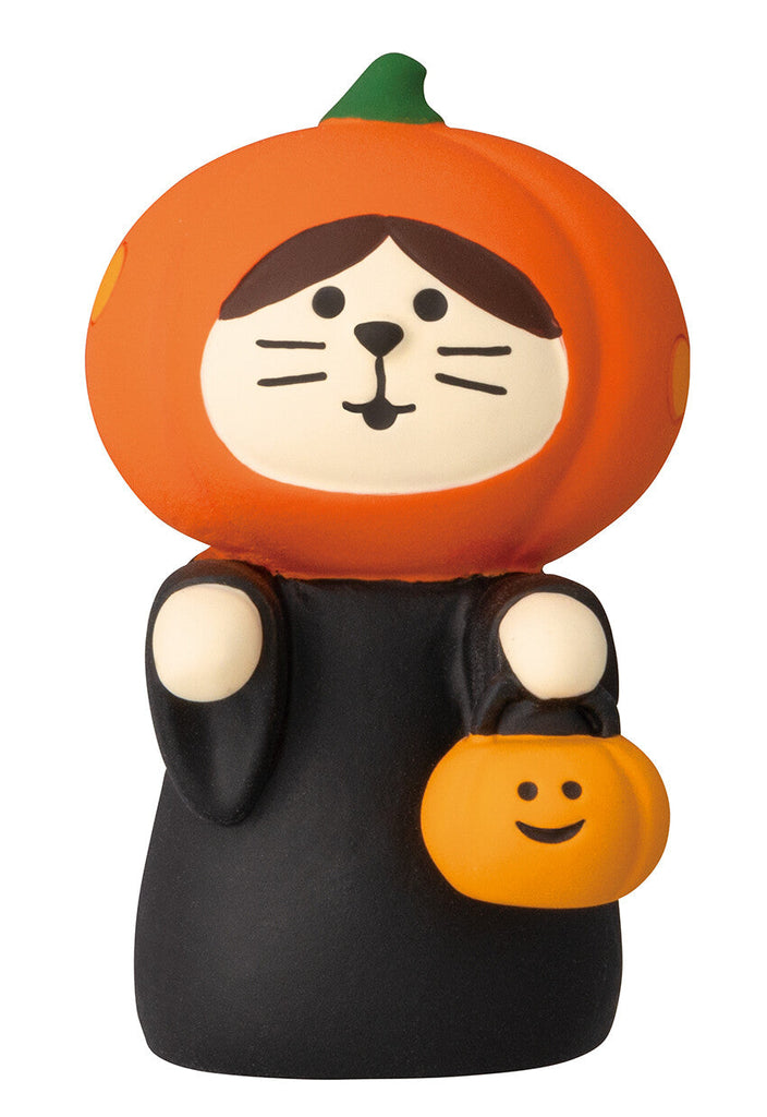 Decole Pumpkin Cat Concombre Decole Ornament