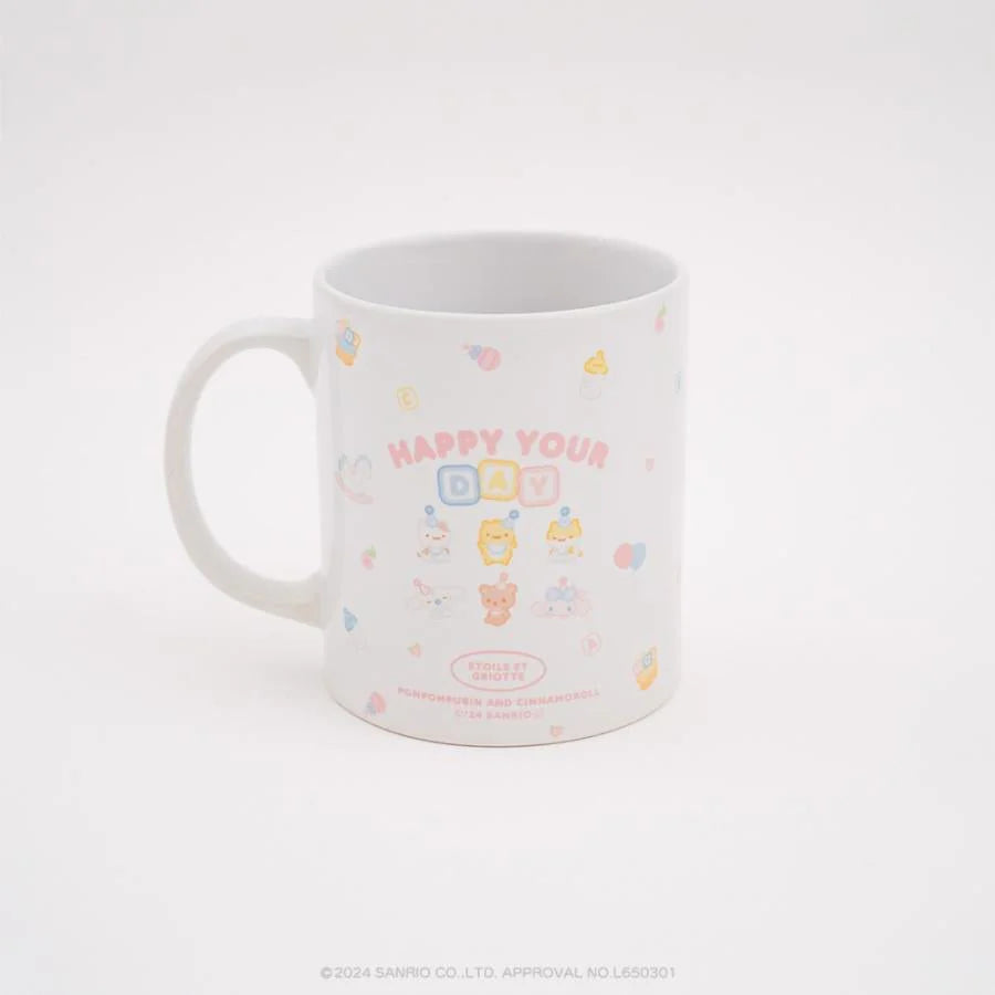 Etoile et Griotte Etoile et Griotte x Pompompurin & Cinnamoroll Mug