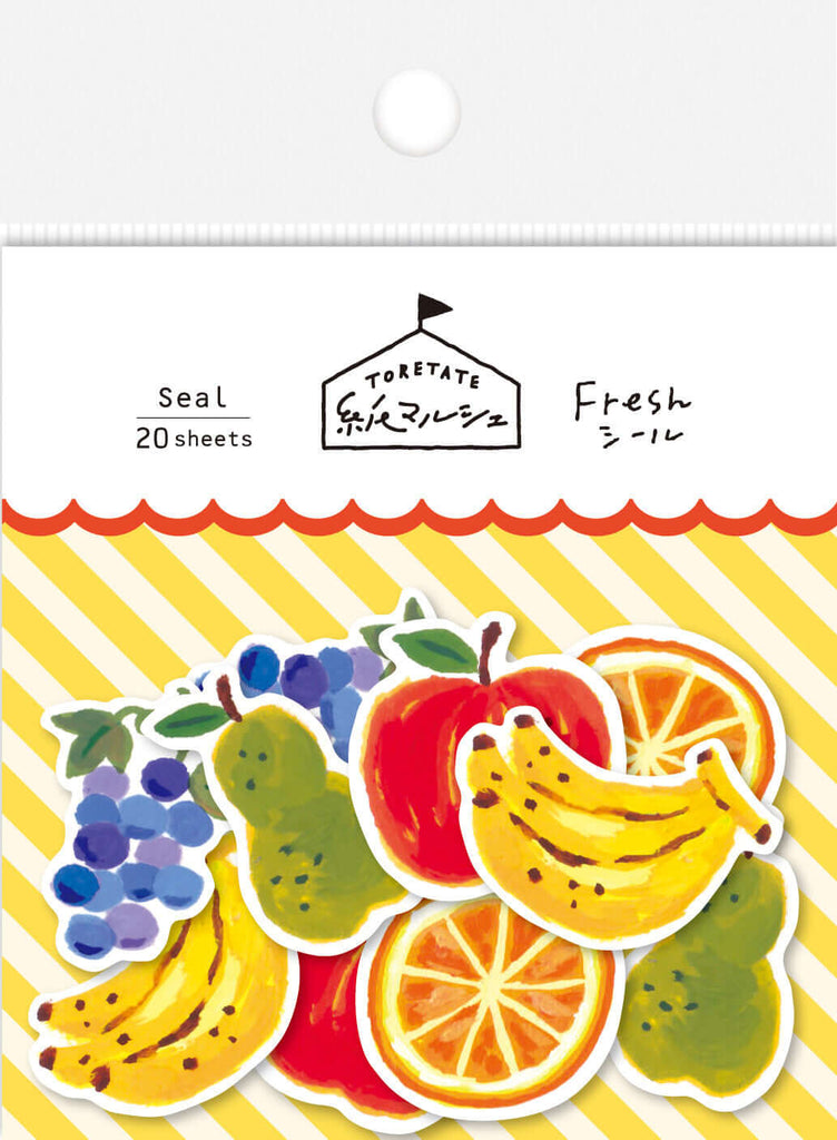 Furukwashiko Decorative Stickers Paper Marche Fruit Washi Paper Sticker Flakes