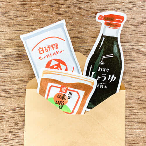 Furukawashiko Paper Products Retro Diary Condiment Die Cut Washi Paper Letter Set [Furukawashiko]