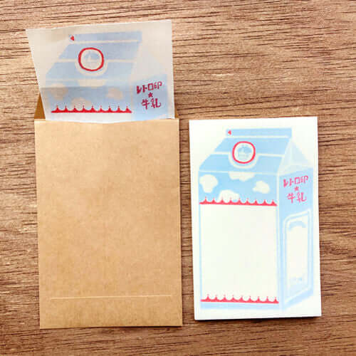 Furukawashiko Paper Products Retro Diary Milk Carton Mini Letter Set [Furukawashiko]