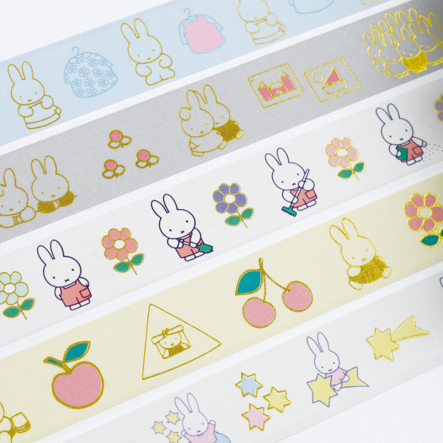 GreenFlash Masking Tape Dick Bruna Gold Foil Masking Tape [Picnic]