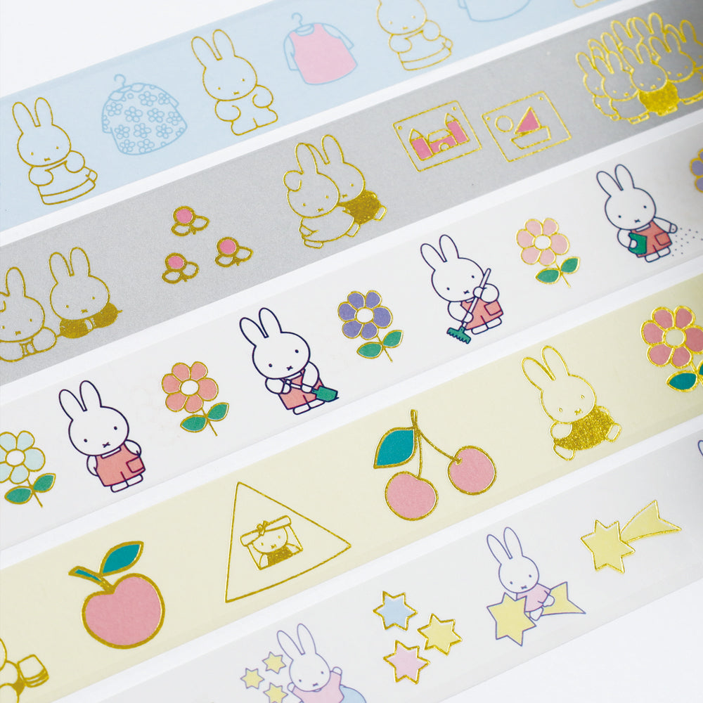 GreenFlash Masking Tape Dick Bruna Gold Foil Masking Tape [Stars]