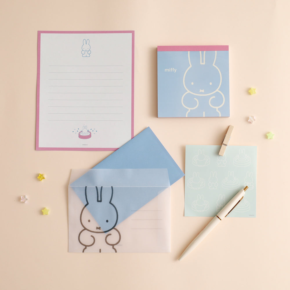 GreenFlash Memo Notes Miffy Square Memo Pad [Blue]