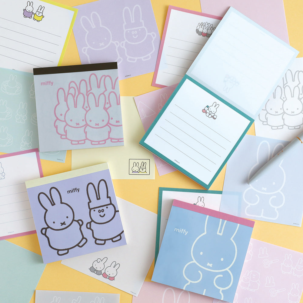 GreenFlash Memo Notes Miffy Square Memo Pad [Blue]