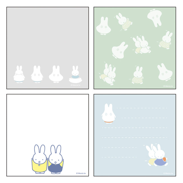 GreenFlash Memo Notes Miffy Square Memo Pad [Green Obake]