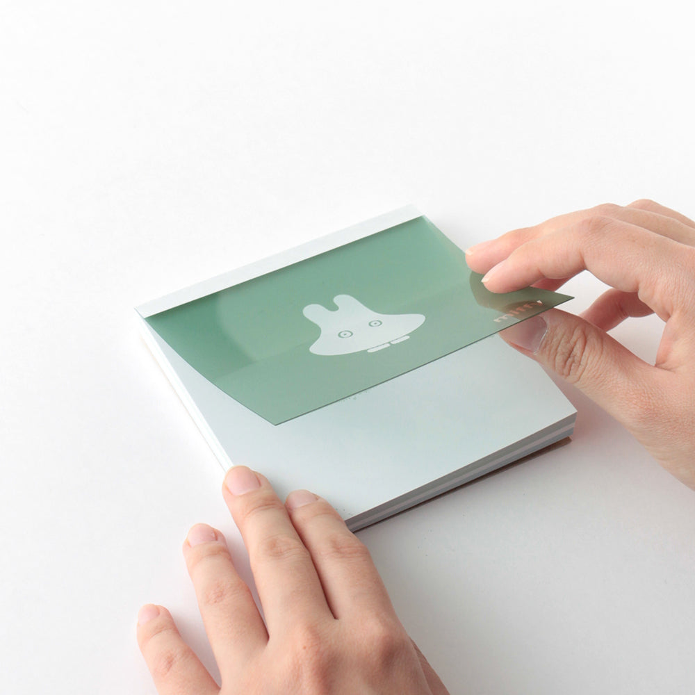 GreenFlash Memo Notes Miffy Square Memo Pad [Green Obake]