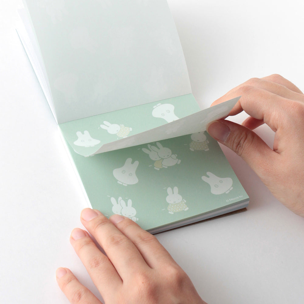 GreenFlash Memo Notes Miffy Square Memo Pad [Green Obake]