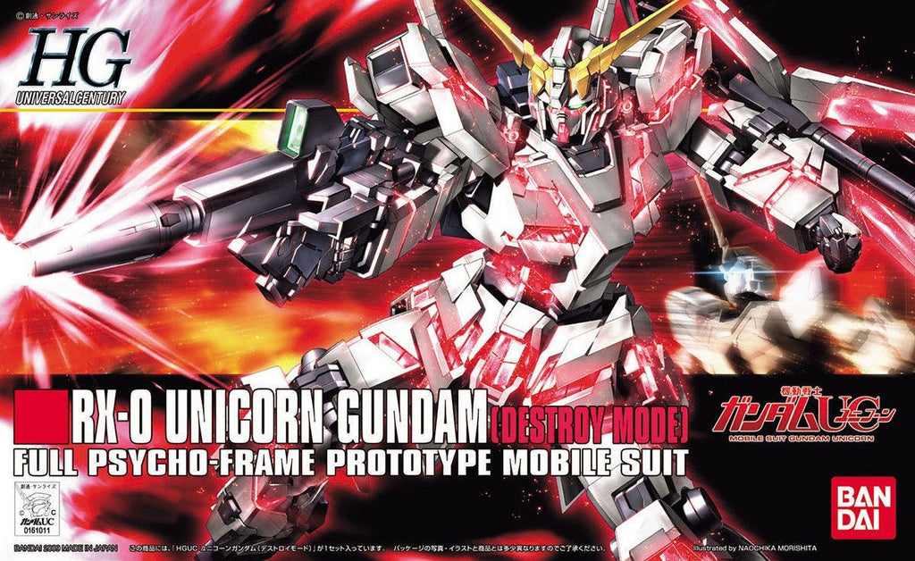 Gundam Scale Model Kits HGUC RX-0 Unicorn Gundam Destroy Mode [Gundam UC] 1/144 scale