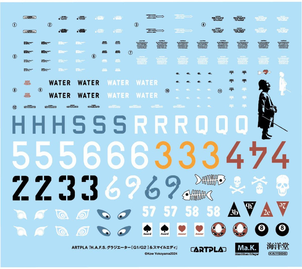 Kaiyodo 1/35 ARTPLA Maschinen Krieger H.A.F.S. Gladiator & Smile Eddie Amsel