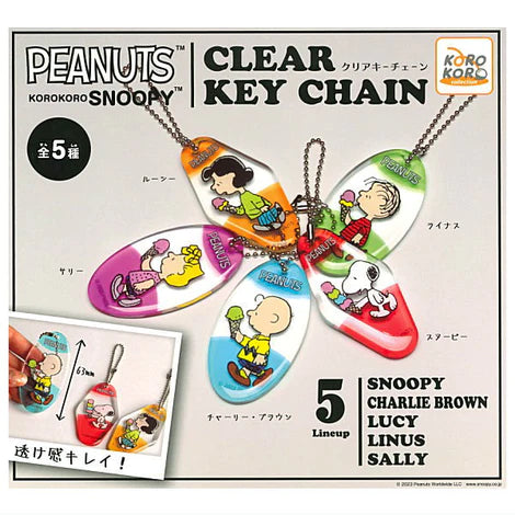 Koro Koro Snoopy Clear Key Chain Gachapon
