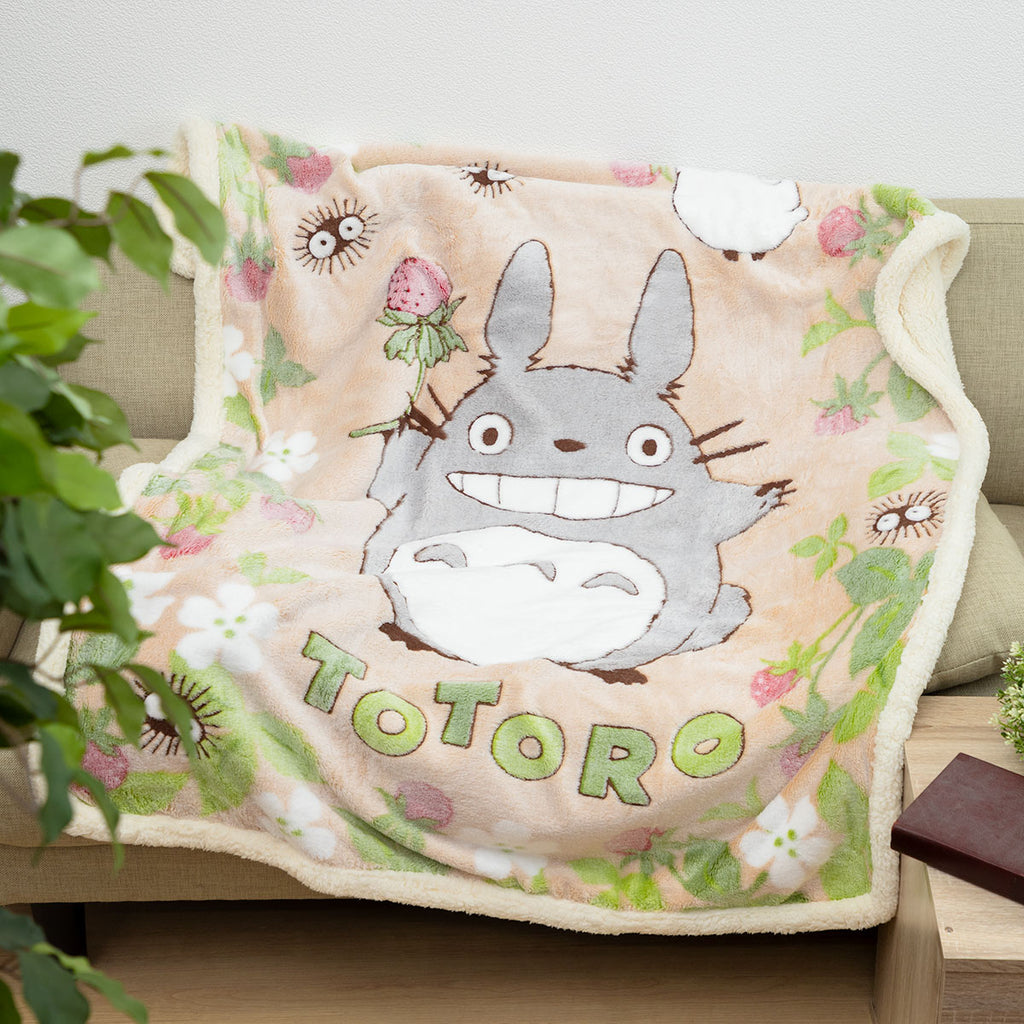 Marushin My Neighbor Totoro "I Found a Strawberry" Half Blanket