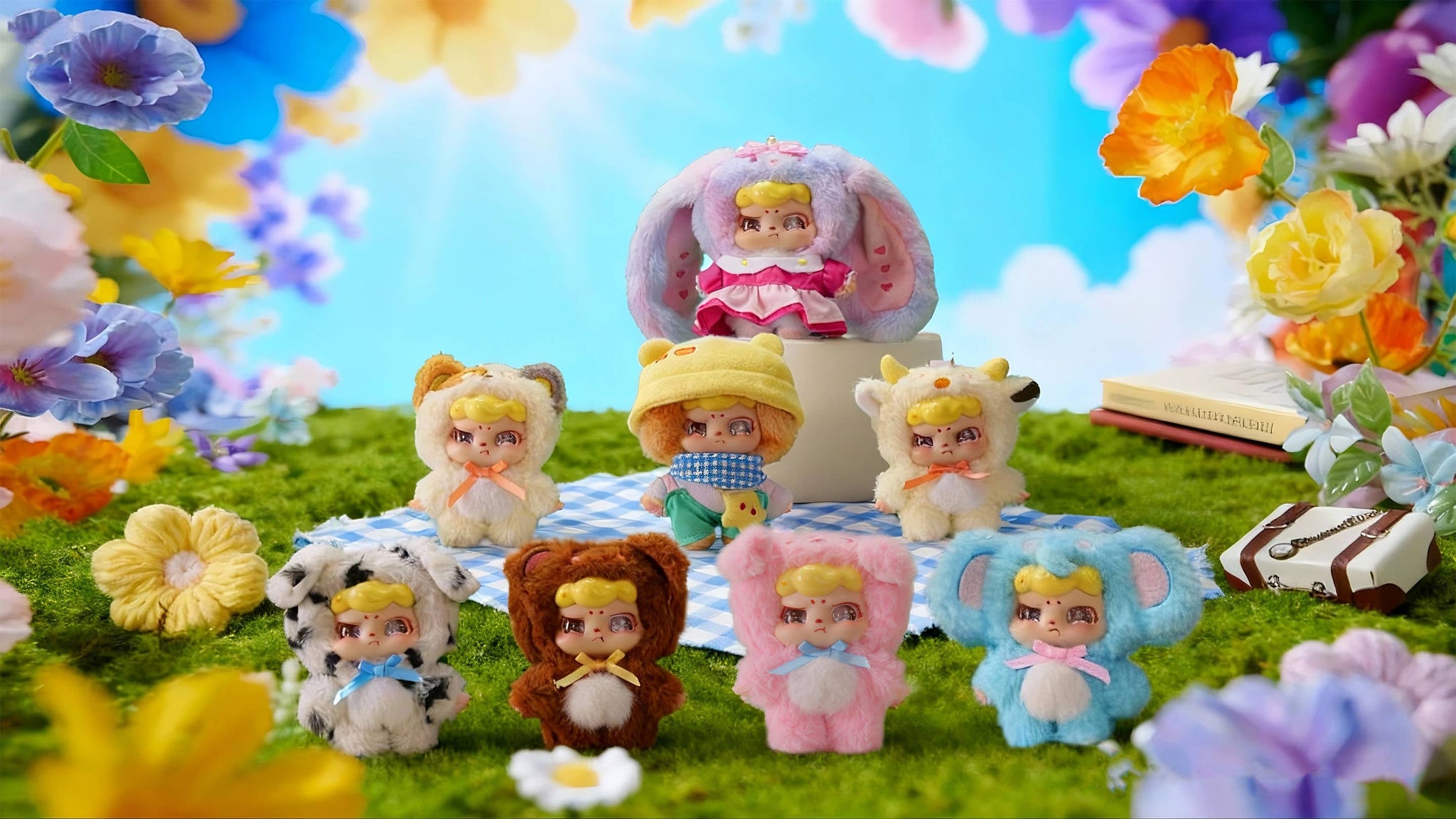 TOPTOY GUGUMI もふもふかわいいシリーズ ト6個入りBOX ② GUGUMI Fluffy Cute Series Trading Plush Blind Box [Random