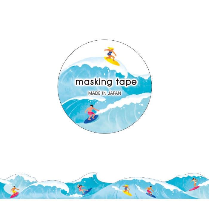 Mindwave Decorative Tape Die Cut Surfing Washi Tape