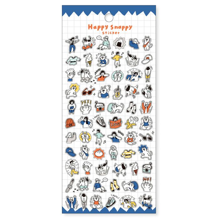 Mindwave Happy Snappy Blue Sticker Seals [Mindwave]