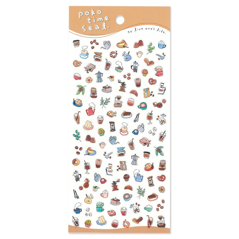 Mindwave Poko Time Coffee Sticker Seals [Mindwave]
