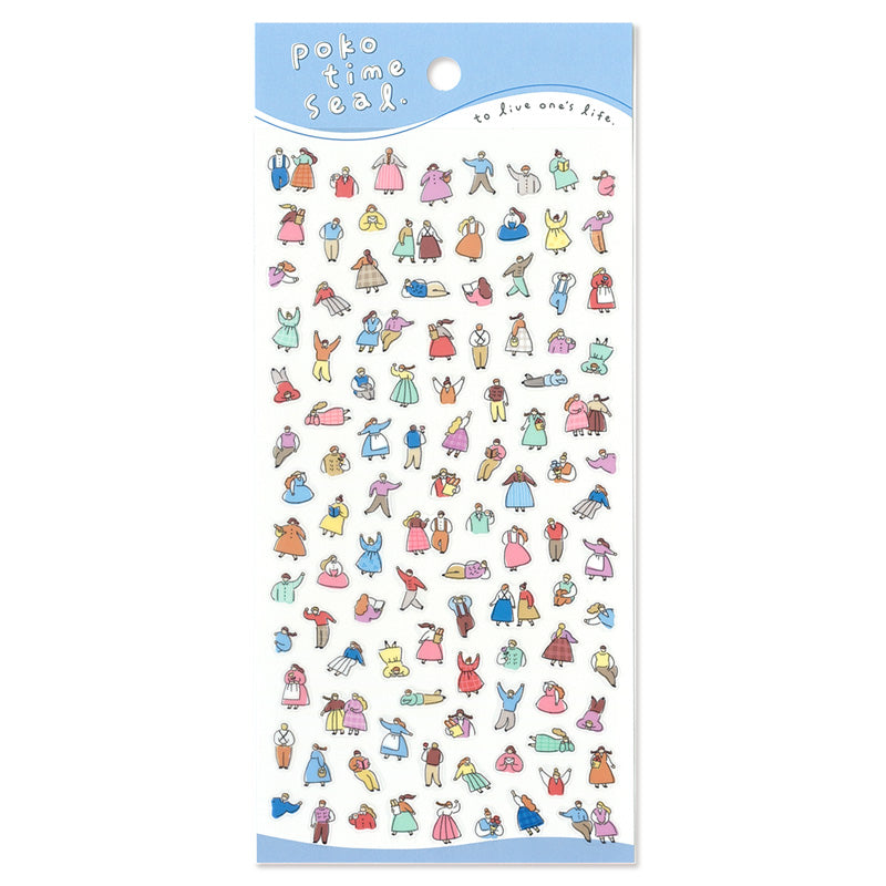 Mindwave Poko Time People Sticker Seals [Mindwave]