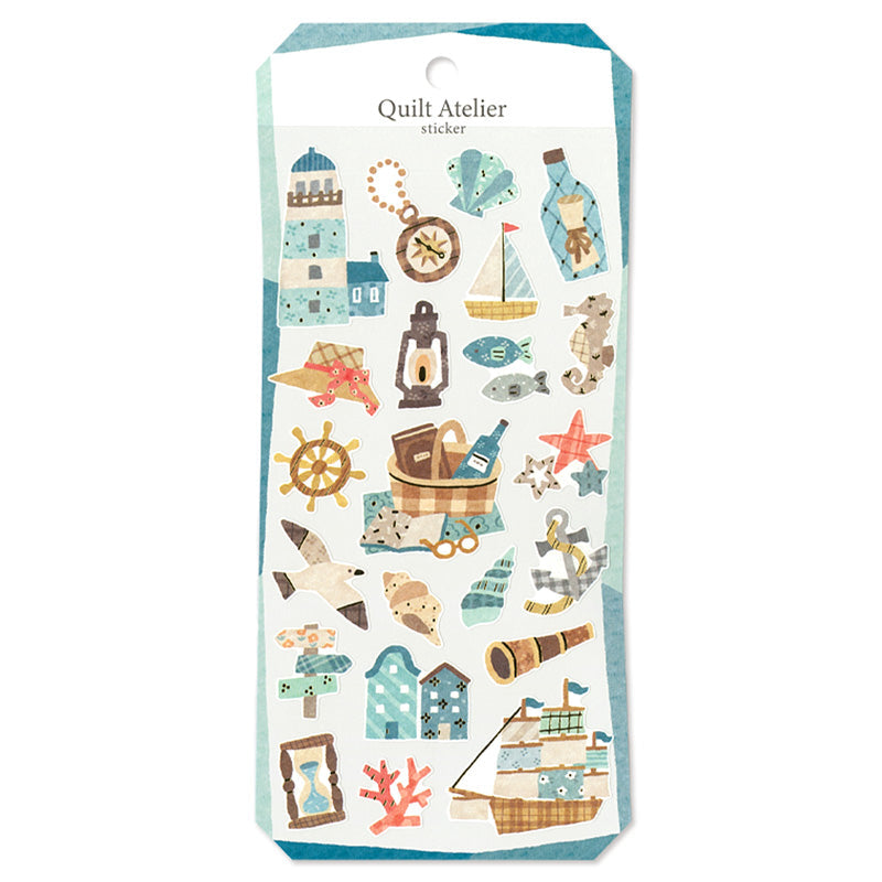 Mindwave Quilt Atelier Sticker: City with Harbour Sticker Seals [Mindwave]