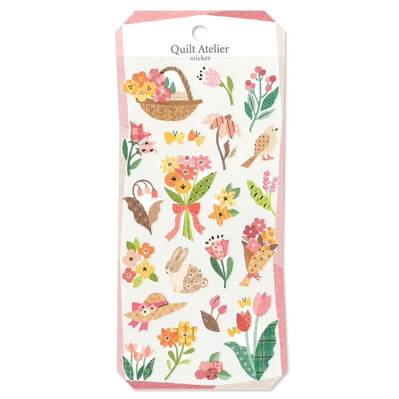 Mindwave Quilt Atelier Sticker: Flower Garden in the Afternoon Sticker Seals [Mindwave]