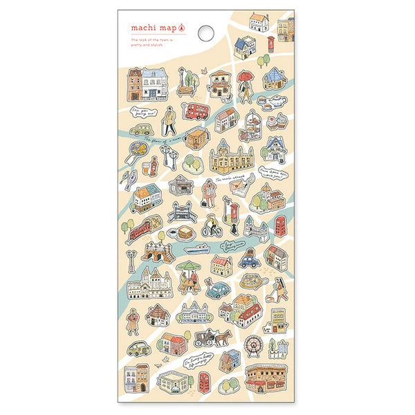 Town Map Sticker Seals [Mindwave] – oshoppu