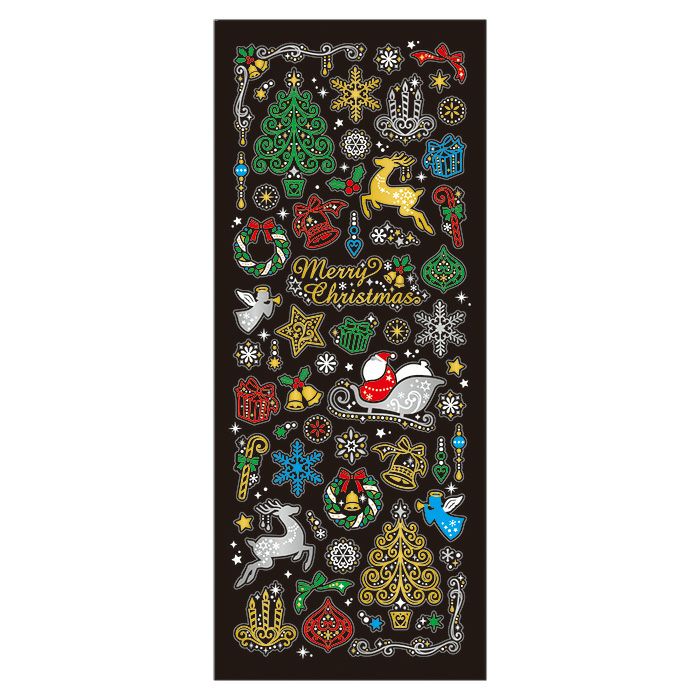 Mindwave Winter Selection Pukumori Shiny Christmas Sticker Seals [Mindwave]