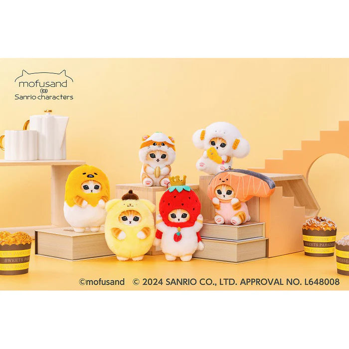 Mofusand Gudetama mofusand x Sanrio Characters Mascot Plush