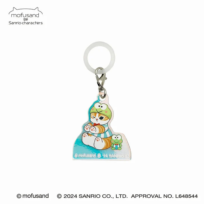 Mofusand Keroppi mofusand x Sanrio Characters Hologram Mejiru Charm