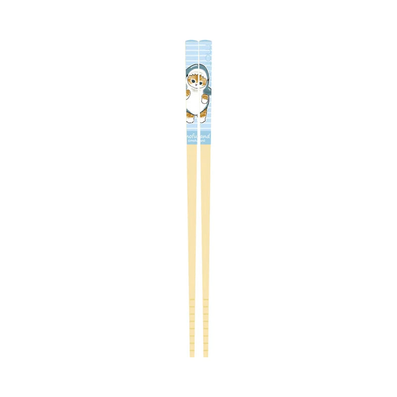 Mofusand mofusand Safety Bamboo Chopsticks [SharkNyan Blue]