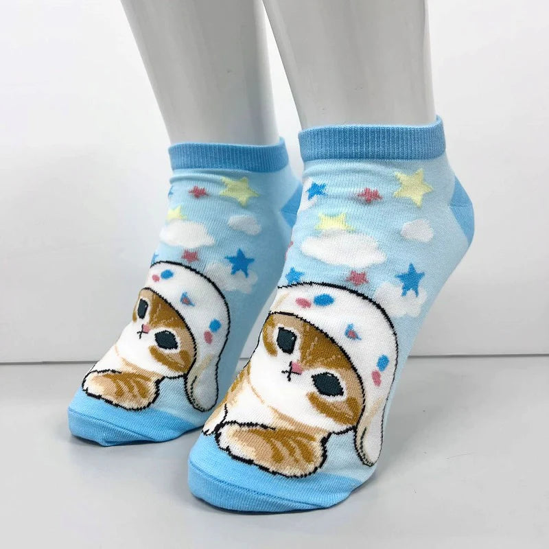 Mofusand Mofusand x Sanrio Cinnamoroll Blue Socks