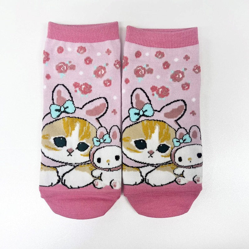 Mofusand Mofusand x Sanrio My Melody Pink Socks