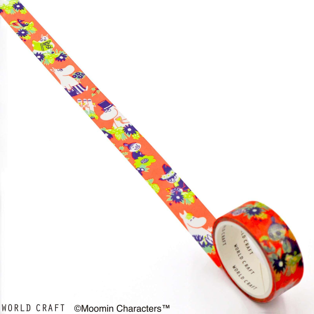 Moomin Decorative Tape Orange Official Moomin Washi Tape