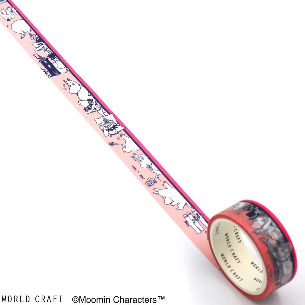 Moomin Decorative Tape Pink Official Moomin Washi Tape