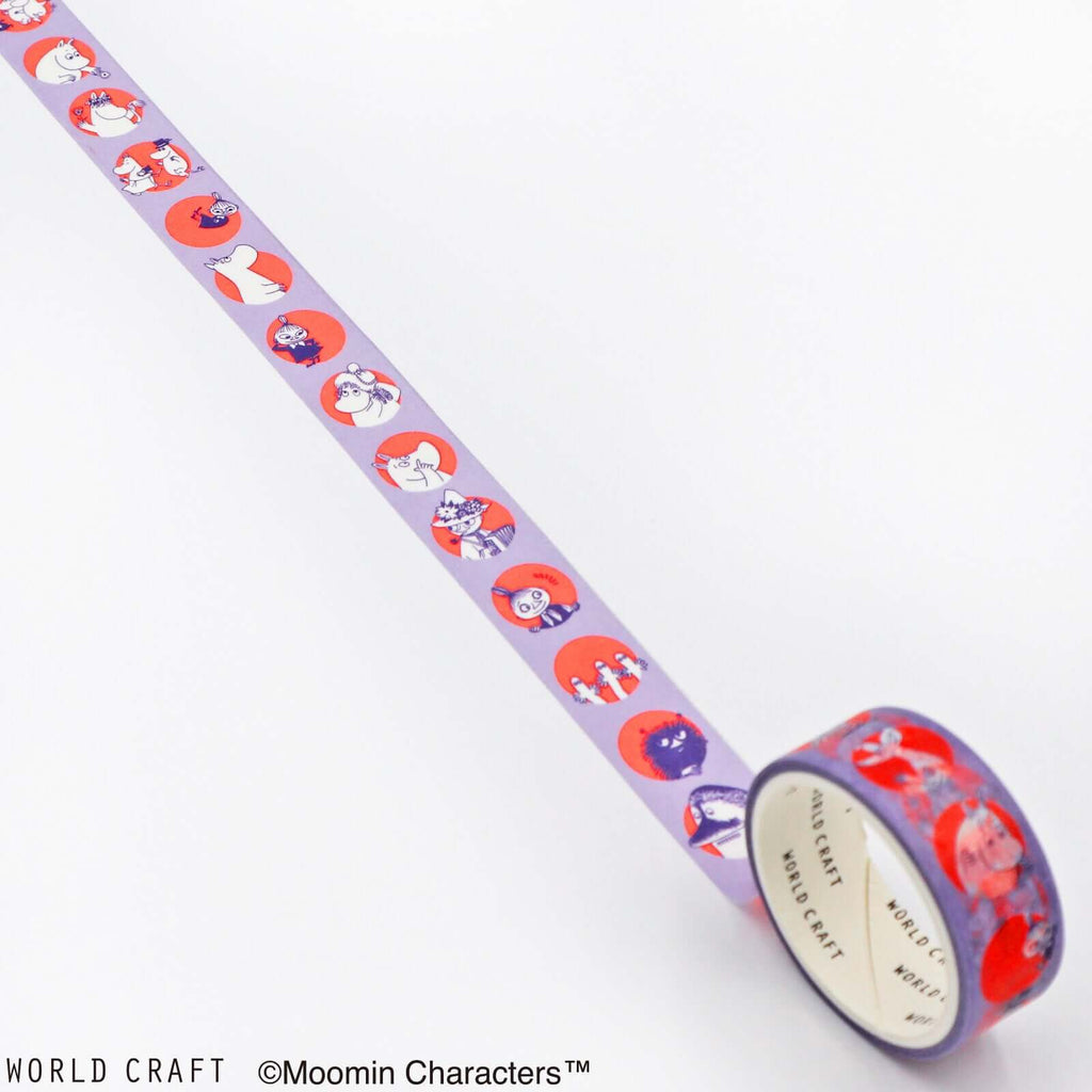 Moomin Decorative Tape Purple Official Moomin Washi Tape